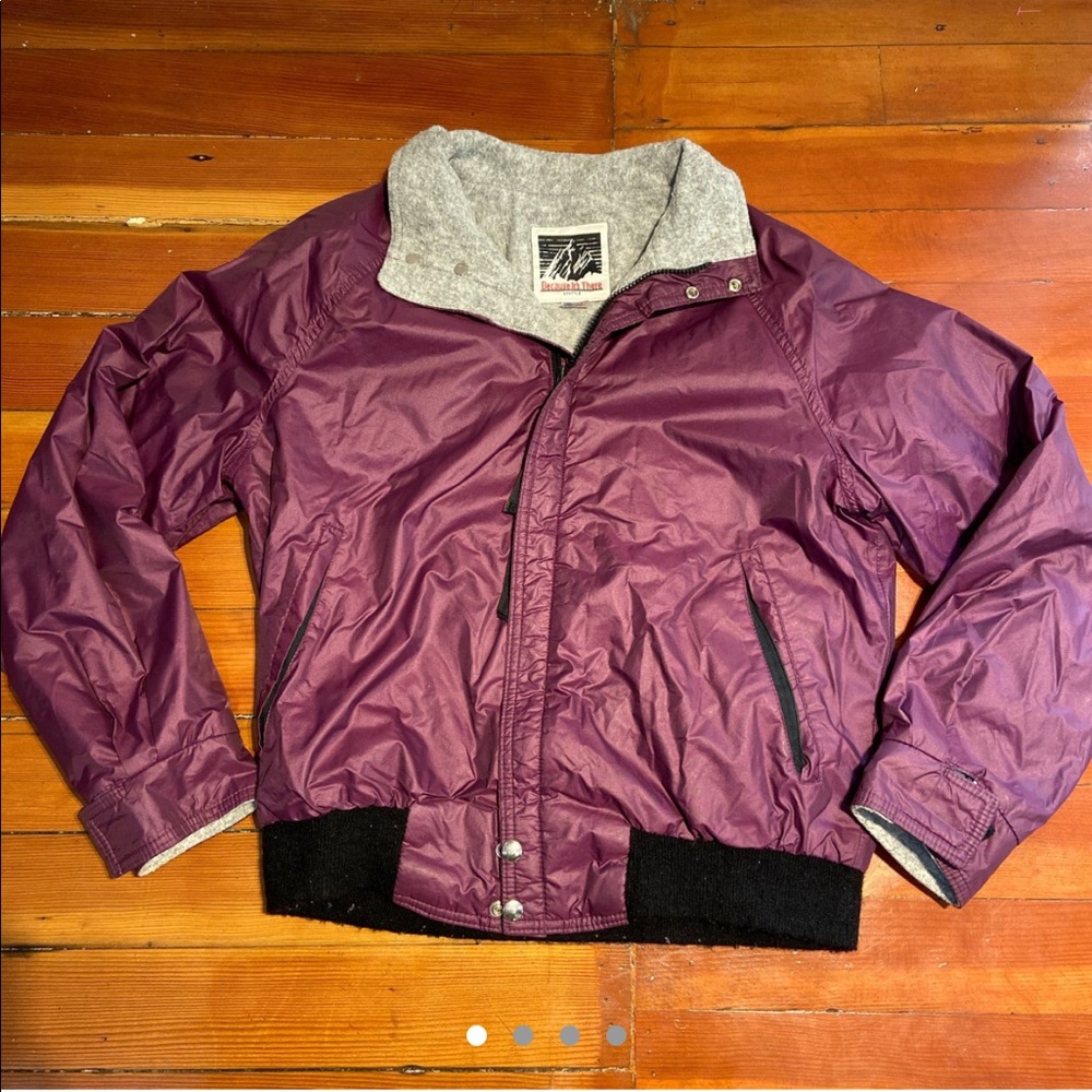 Vintage 90s fleece puffer jacket